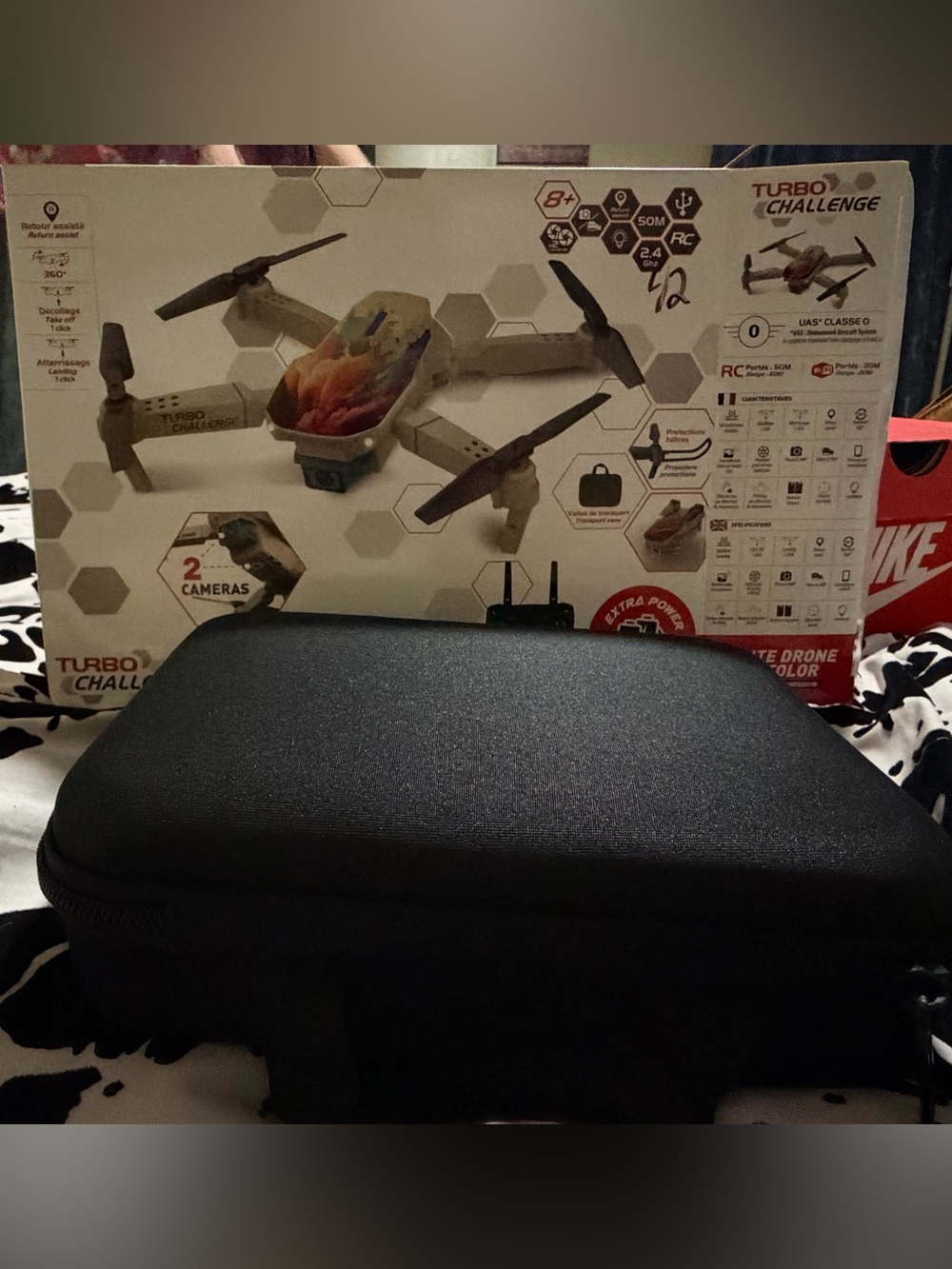 Turbo Challenge Foldable Dual Camera Drone w/ Remote, Case & Accessories – Brand